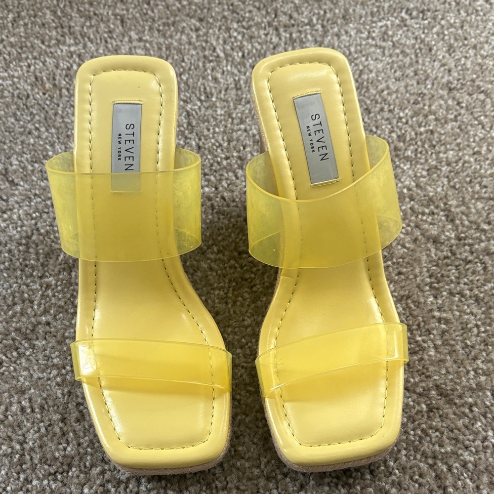 Seven7 Bright Yellow Women's Heels